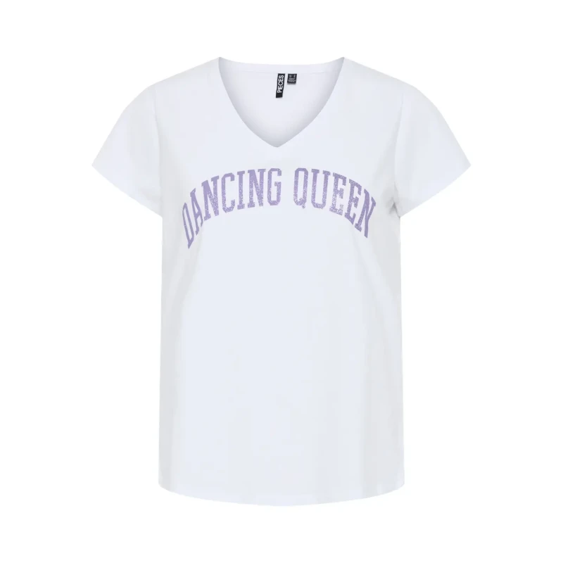 Image of Pieces Womens T-Shirt Pieces Pcserima Fc Blanc Female S 17156280-4698017