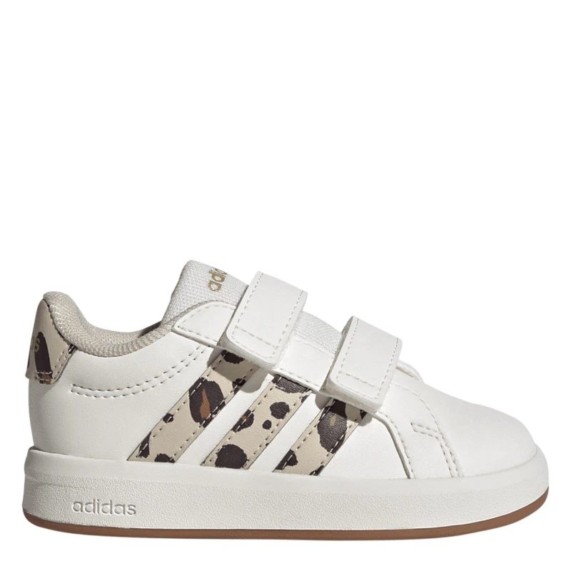 Image of adidas Grand Court 2.0 Shoes Infant Girls White/Animal female C3 (19)