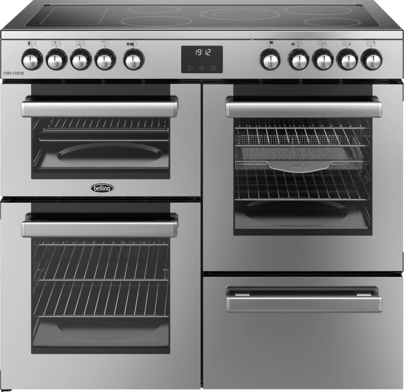 Image of Belling Cookcentre 100cm Electric Ceramic Range Cooker - Stainless 444411798 Stainless