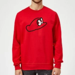Image of Nintendo Super Mario Odyssey Cappy Sweatshirt - Red - M
