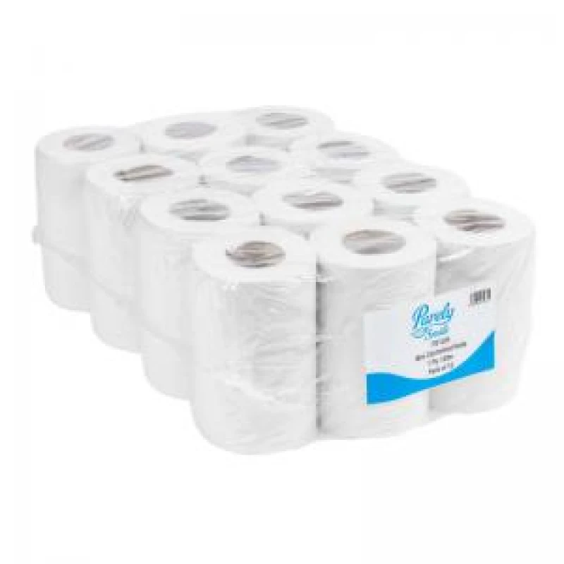Image of ValueX Mini Centre Feed Roll 1 Ply 120m White (Pack 12) PS1205