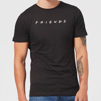 Image of Friends Logo Mens T-Shirt - Black - 5XL