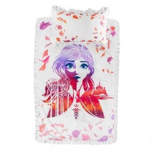 Image of Character Frozen 2 Frill Duvet Set - Elsa/Anna