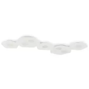 Image of Ceiling lamp Area White sand 7 bulbs 4cm