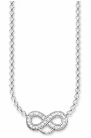 Image of Ladies Thomas Sabo Sterling Silver Charm Club Infinity Charm Necklace X0205-051-14-L42V