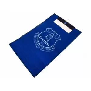 Image of Everton FC Official Football Crest Rug (One Size) (Blue/White)