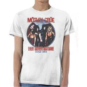 Image of Motley Crue - Every Mothers Nightmare Unisex Medium T-Shirt - White