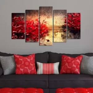 Image of 5MF-20 Multicolor Decorative MDF Painting (5 Pieces)