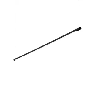 Image of Yoko LED Decorative Linear Integrated Pendant Light Black, 3000K