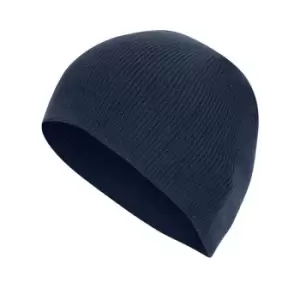 Image of Absolute Apparel Adults Cap Knitted Ski Hat Without Turn Up (One Size) (Navy)