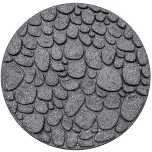 Image of Garden Centra River Rock Stepping Stone - Grey
