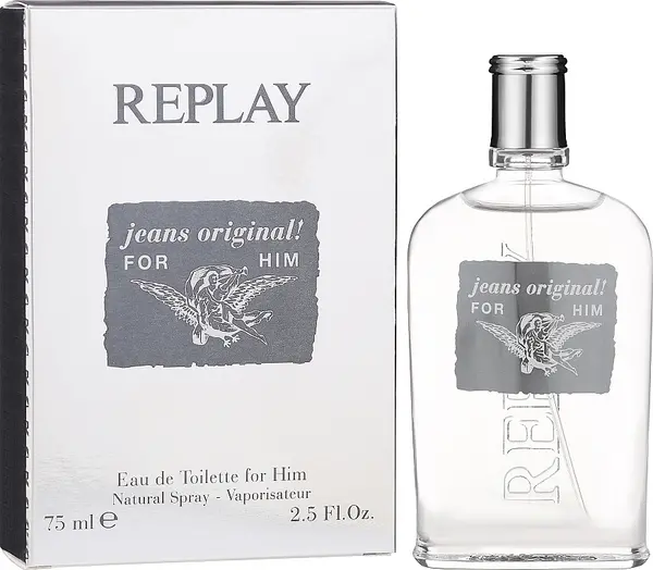 Image of Replay Jeans Original Eau de Toilette For Him 75ml