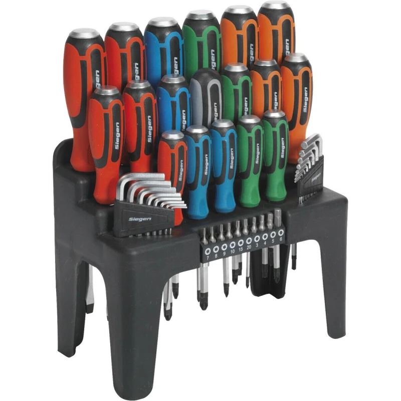 Image of Loops 44 PACK - Hammer Through Screwdriver Hex Key & Bit Set - Strike Cap & Storage Multi
