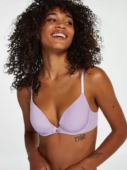 Image of Hunkemoller T-Shirt Bra - Purple, Purple, Size 34C, Women