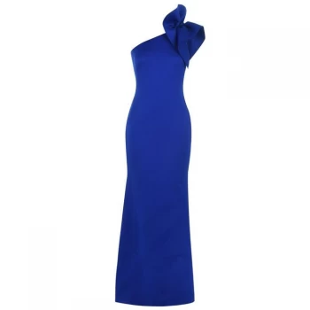 Image of Eliza J One Shoulder Bodycon Gown - Blue