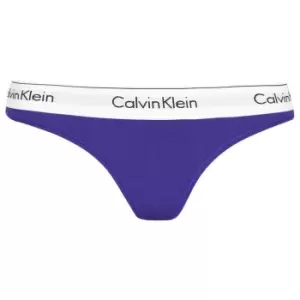 Image of Calvin Klein Cotton Thong - Purple