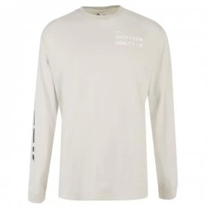 Image of Reebok Meet You There Long Sleeve T Shirt Mens - Sand Stone