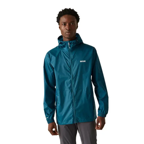 Image of Regatta Mens Pack It III Waterproof Breathable Packable Jacket Coat XL - Chest 43-44' (109-112cm) Moroccan Blue RMW281-4VK-XL