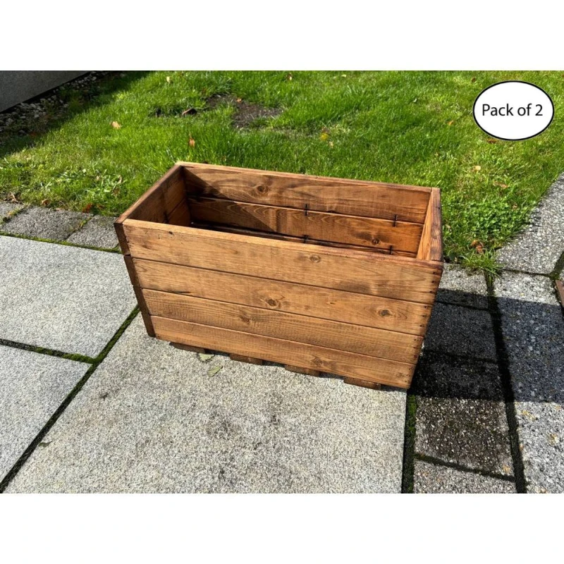 Image of Charles Taylor Multi Pack of 2 - Regular Open Berwick Trough - L35 x W52.5 x H30.5cm in Light Brown Light Brown Unisex