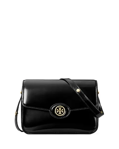 Image of Tory Burch Robinson Spazzolato Leather Convertible Shoulder Bag