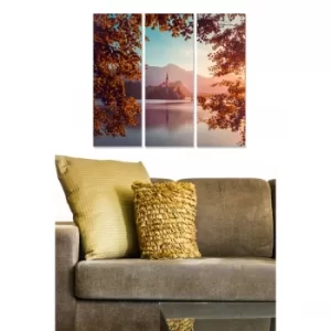 Image of MDF319432442 Multicolor Decorative MDF Painting (3 Pieces)