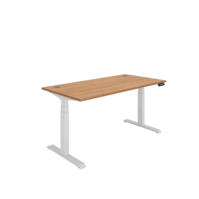 Image of Polaris Dual Motor Sit/Stand Desk 1600x800 Beech/White KF800124
