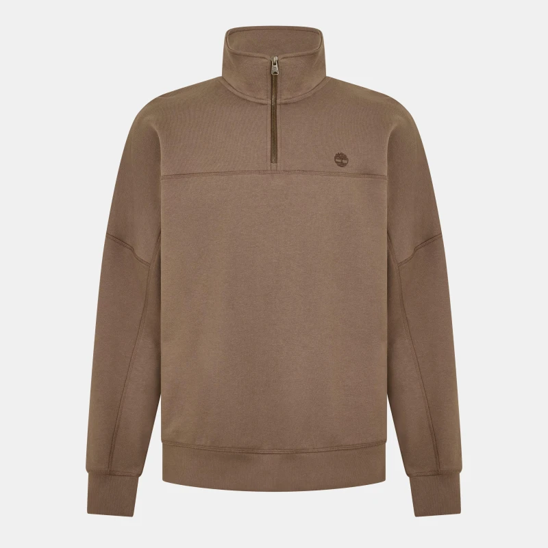 Image of Timberland Mens Quarter Zip Fleece Choco Chip male S