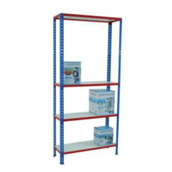 Image of ESE Direct Melamine Faced Boltless Shelving, 175kg UDL per shelf, 4 shelves, 2000H x 900W x 500D mm 404228 Garage Shelving