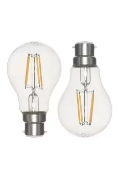 Image of Pack of 2 6W 2 B22 Bayonet Cap LED Bulb
