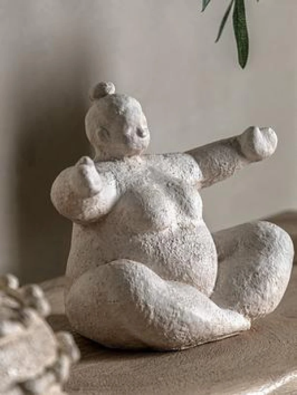 Image of Open Armed Lady Cement Ornament