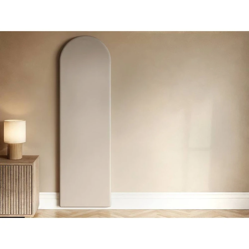 Image of Solace+Co Cirrus Headboard Wall Panel Velvet in Beige Beige Unisex