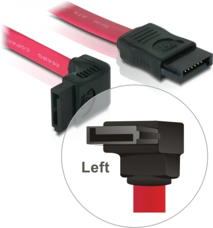 Image of DeLOCK - 0.5m SATA cable Red