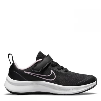 Image of Nike Star Runner 3 Little Kids Shoe - Black/Grey/Pink