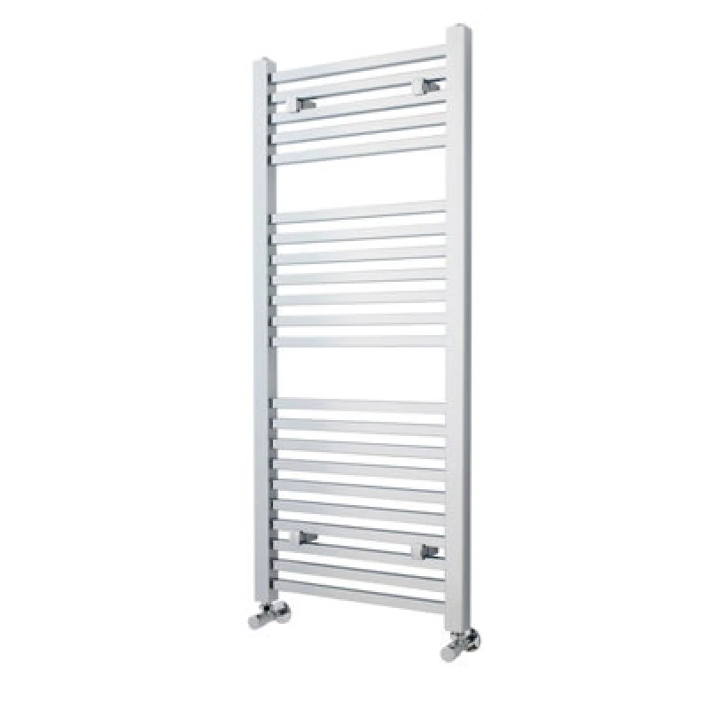 Image of Balterley Heated Vertical Towel Ladder Rail Square 1167 BTU Chrome 1200x 500mm Silver