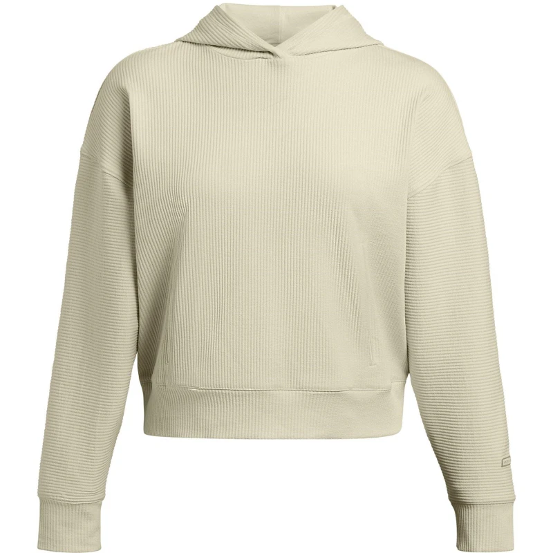Image of Under Armour Womens Journey Rib Over the Head Performance Hoodie Brown female 8 (XS)
