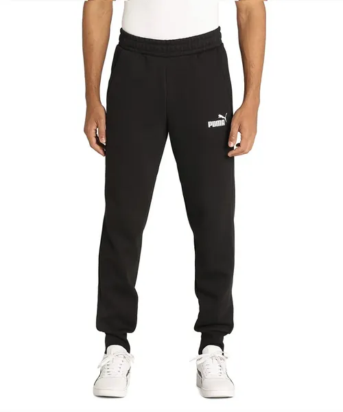 Image of Puma Men Plus Size Essentials Logo Sweatpants Size 4XL - Black