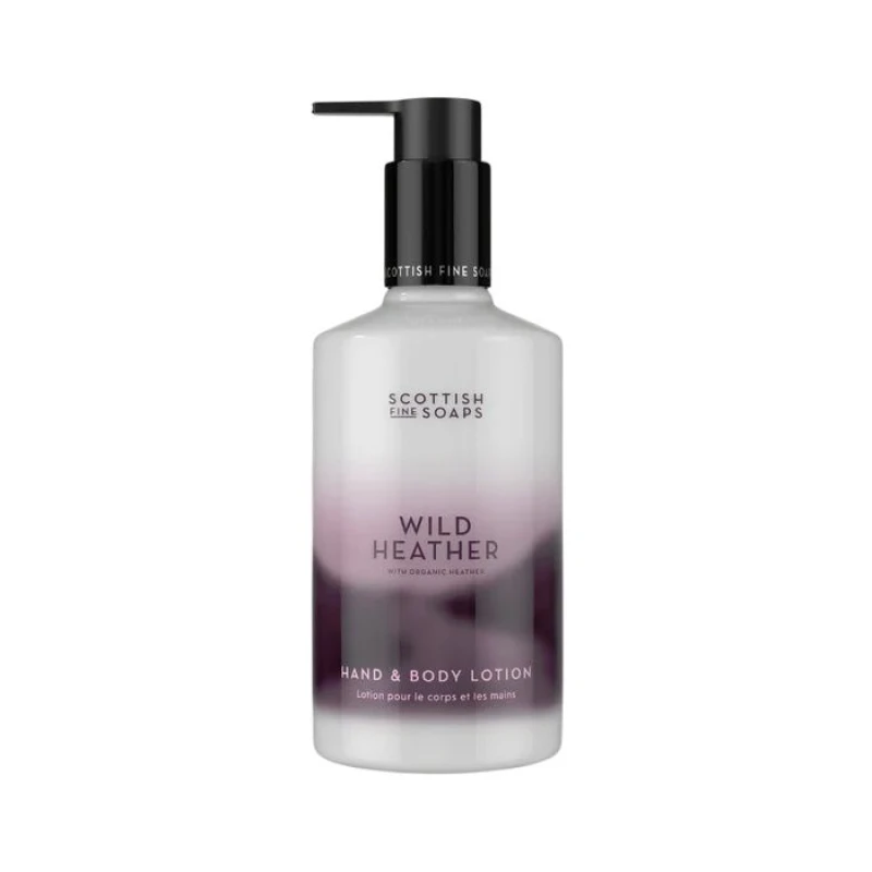Image of Scottish Fine Soaps Scottish Fine Soaps Wild Heather Hand & Body Lotion 300ml in White White 300ml Unisex 5016365100960