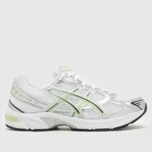 Image of ASICS Gel-1130 Trainers In White & Green