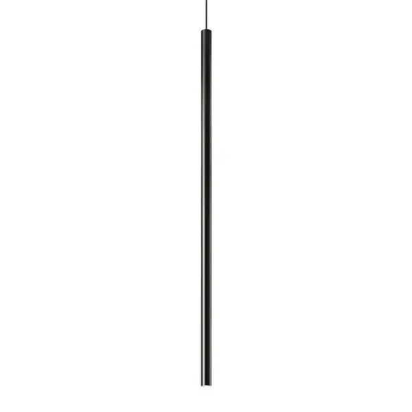 Image of Ultrathin Integrated LED Slim 100cm Pendant Ceiling Light Matte Black 1150Lm 3000K