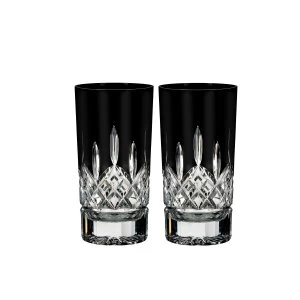 Image of Waterford Lismore Black Hi Ball Set of 2 Black