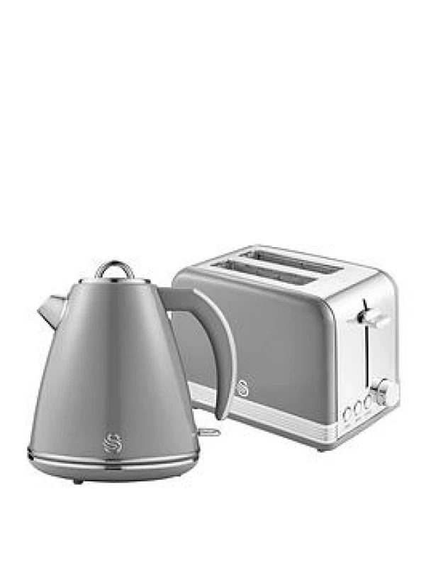 Image of Swan Swan Kettle and Toaster Bundle Grey