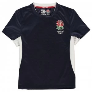 Image of RFU Poly T Shirt Junior Boys - Navy