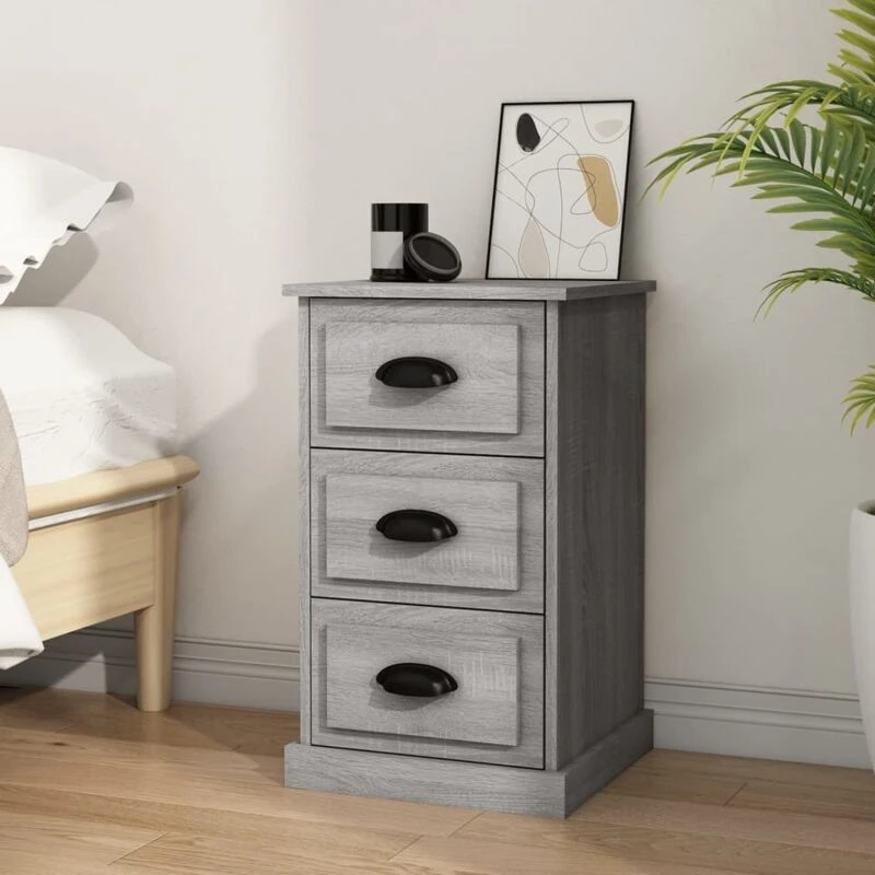 Image of VIDAXL Bedside Cabinet Grey Sonoma 39x39x67cm Engineered Wood Vidaxl 8720845790561