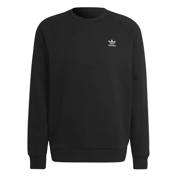 Image of Adidas Trefoil Essentials Crewneck, Black/white/black