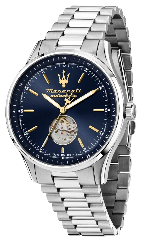 Image of Maserati R8823124002 Mens Sorpasso Automatic (42mm) Blue Watch