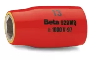 Image of Beta Tools 920 MQ/A17 VDE 1000V Insulated 1/2" Dr Hexagon Socket 17mm 009200247