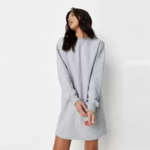 Image of Missguided Petite Basic Sweater Dress - Grey