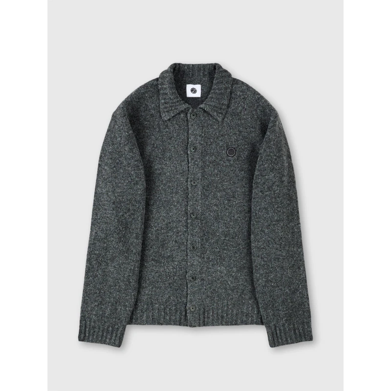 Image of Pretty Green Mens PG Whittaker Structured Tailored Overshirt Grey male Medium