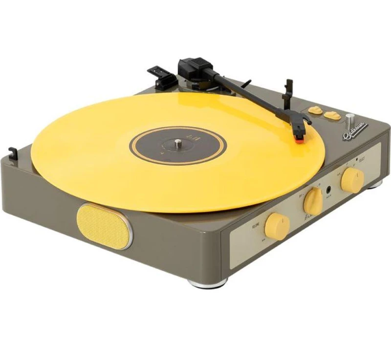 Image of GADHOUSE Brad Retro MKII Belt Drive Bluetooth Turntable - Grey, Silver/Grey 608011332389