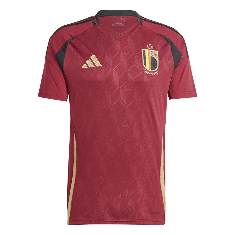 Image of adidas Belgium Home Shirt 2024 Adults Burgundy male XL